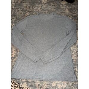 Men's Gray Lululemon Athletic V-Neck Long Sleeve Top